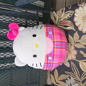 Hello Kitty 10 inch plaid squishmallow